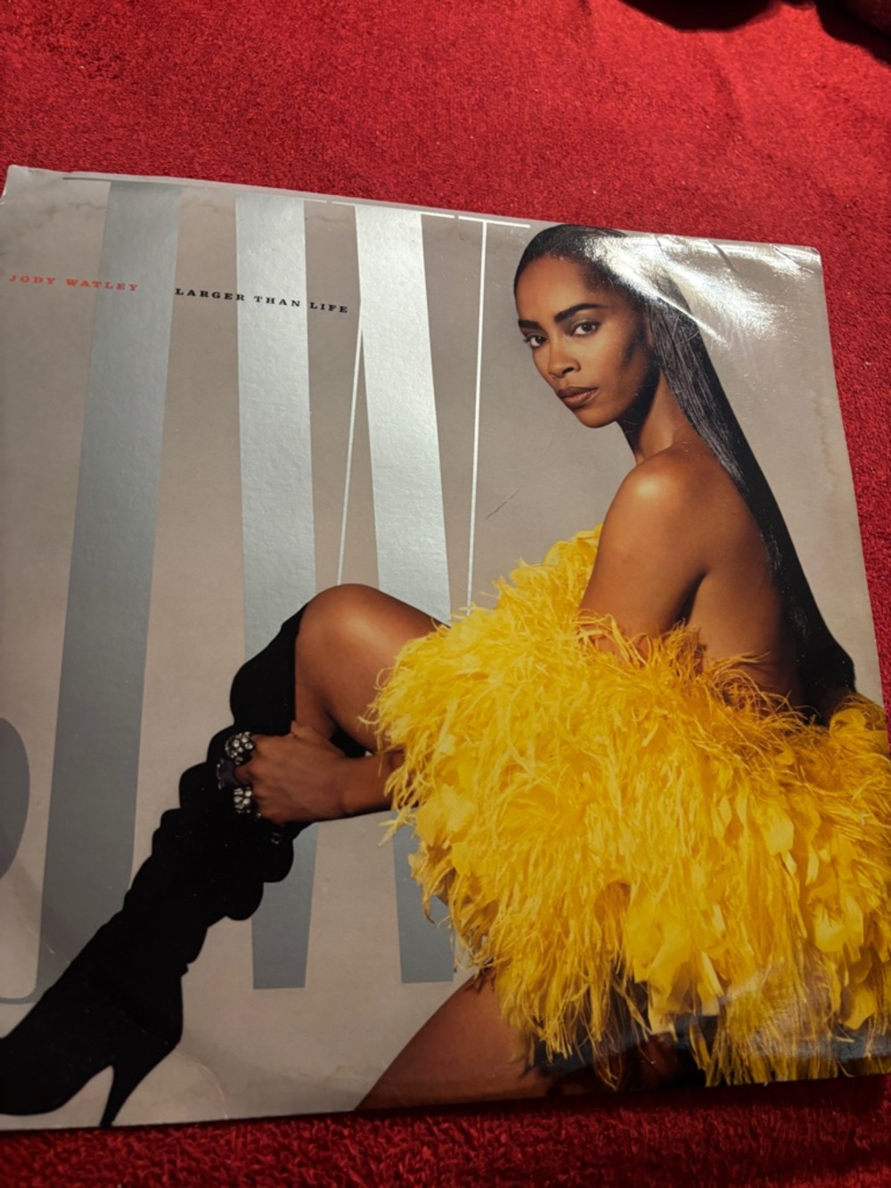 Jody Watley larger than Life LP Vinyl Record. 1989 MCA records